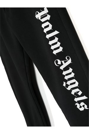 black cotton track pants PALM ANGELS KIDS | PBCH008C99FLE0011001